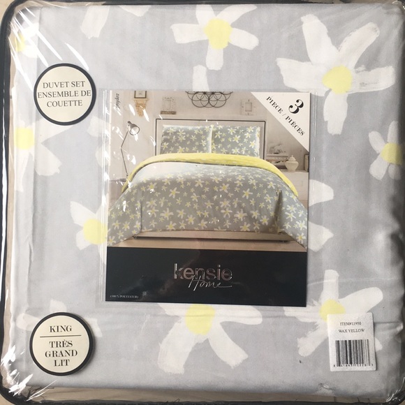 Kensie Bedding New Kensie Home Collection King 3 Piece Duvet Set
